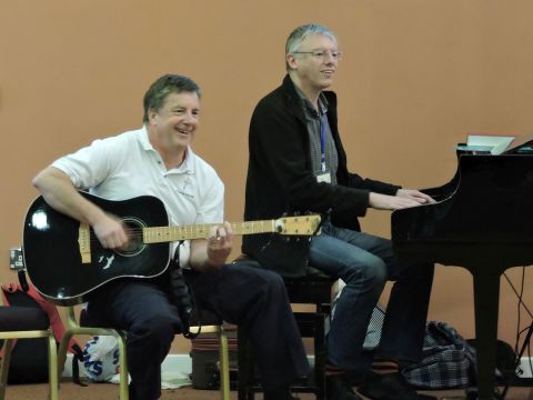 There are always opportunities for making music at the ArtServe Festival making_music.jpg